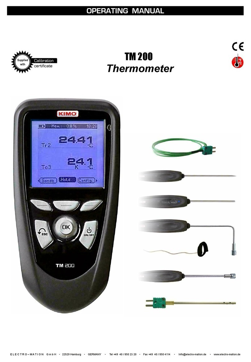 Kimo TM 200 operating manual