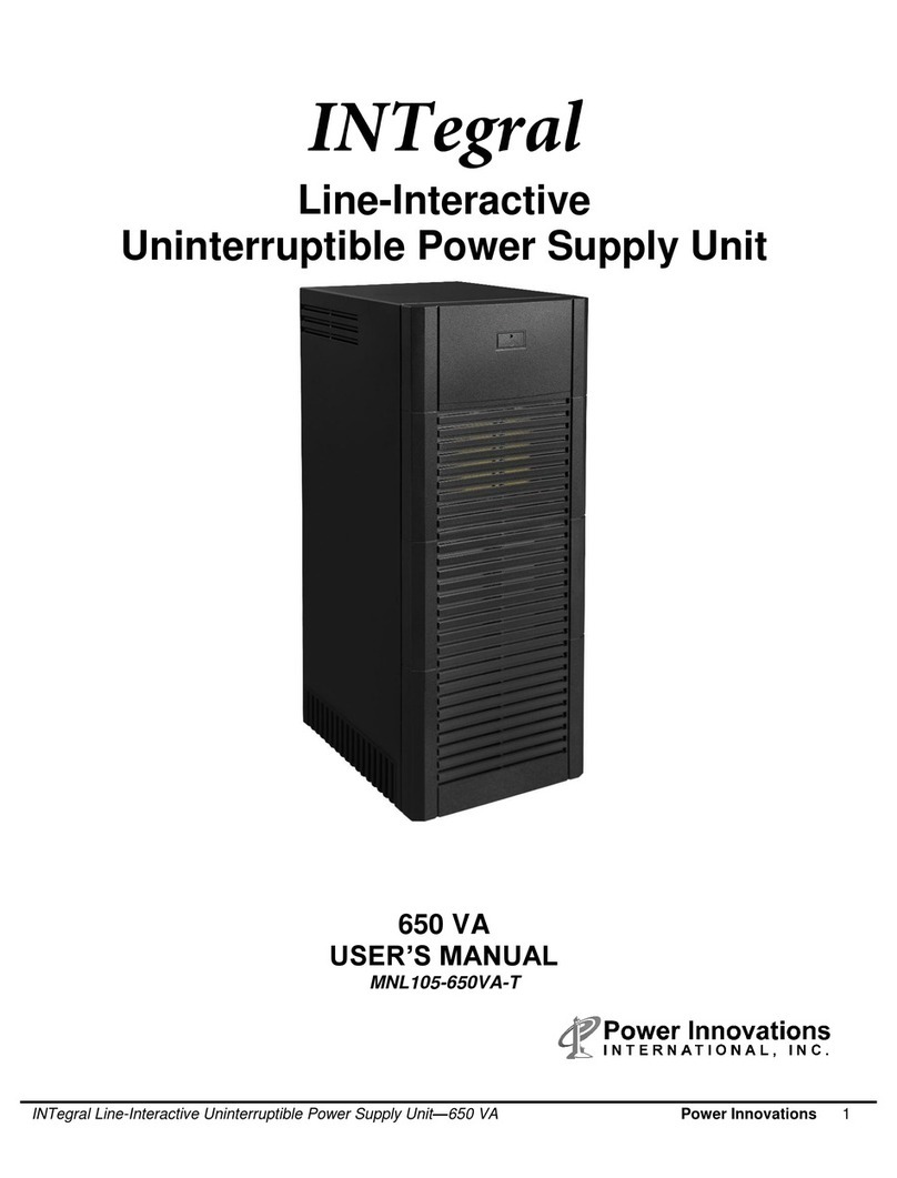 Power Innovations INTegral Line 650 VA user manual