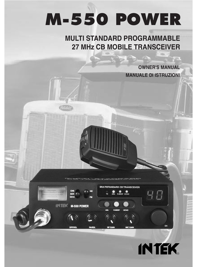 Intek M-550 Power owner's manual