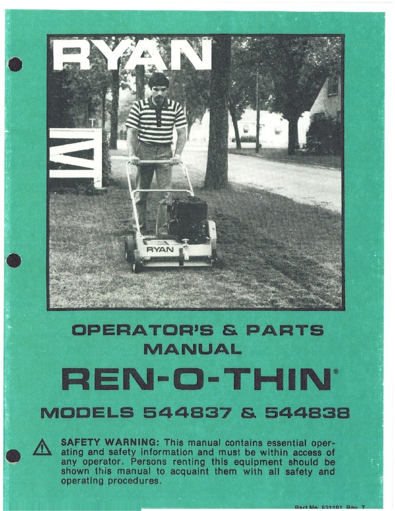 ryan Ren-O-Thin 544837 Operator's manual
