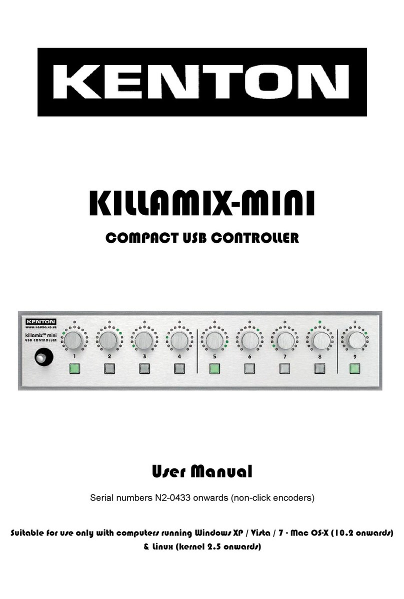 Kenton KILLAMIX-MINI user manual