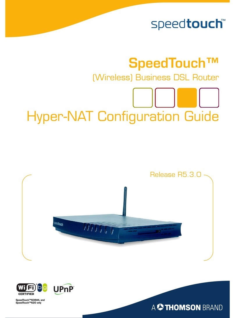 THOMSON SpeedTouch Configuration guide