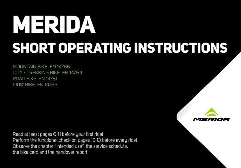 Merida EN 14766 Short operating instructions