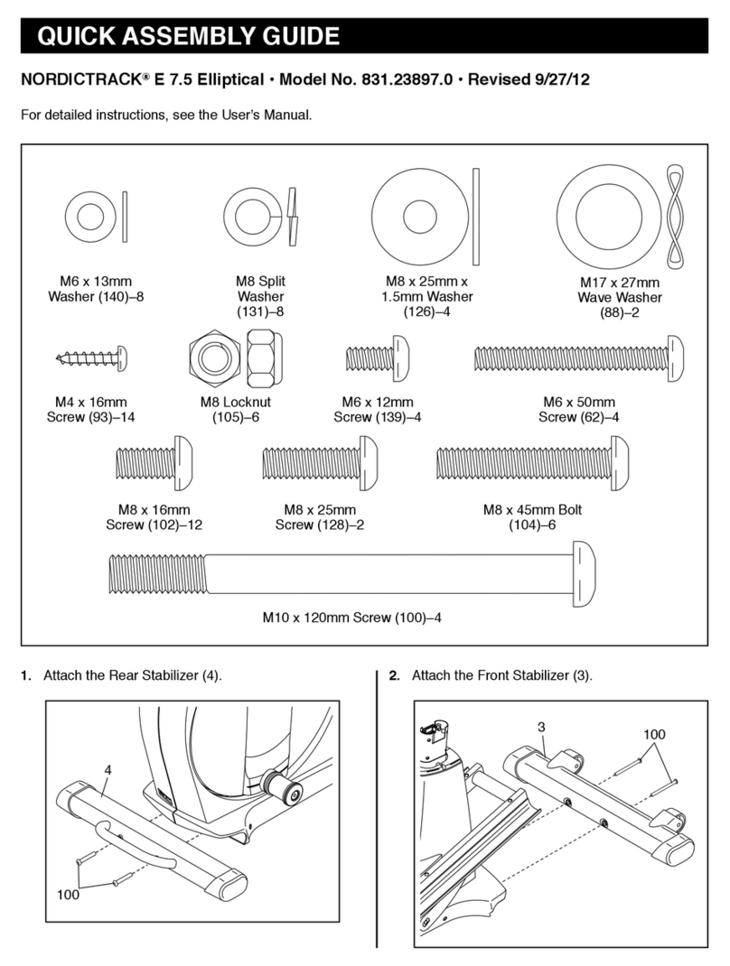 NordicTrack 831.23897.0 User manual