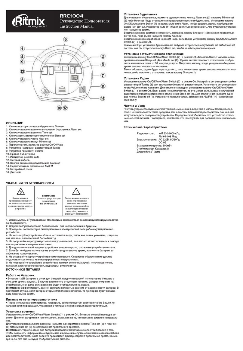 Ritmix RRC-1004 instruction manual
