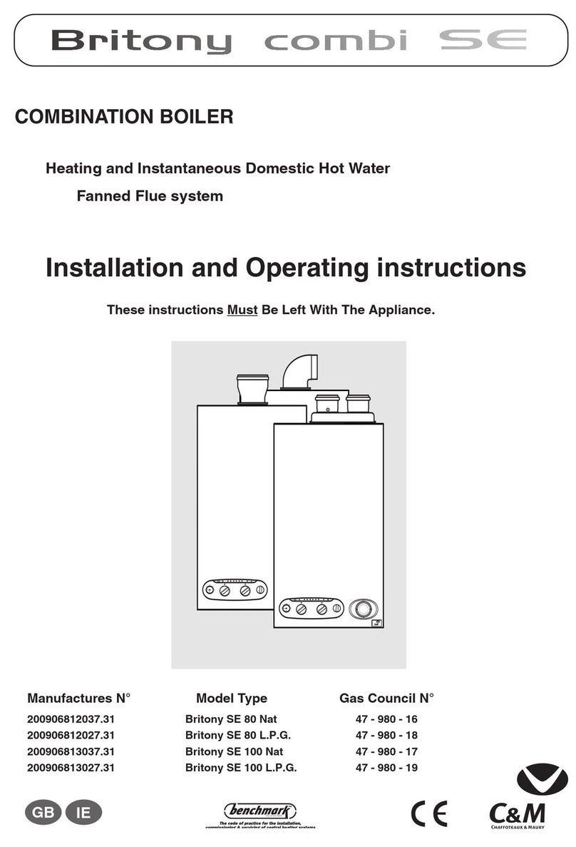 Chaffoteaux & Maury Britony SE 80 Nat operating instructions