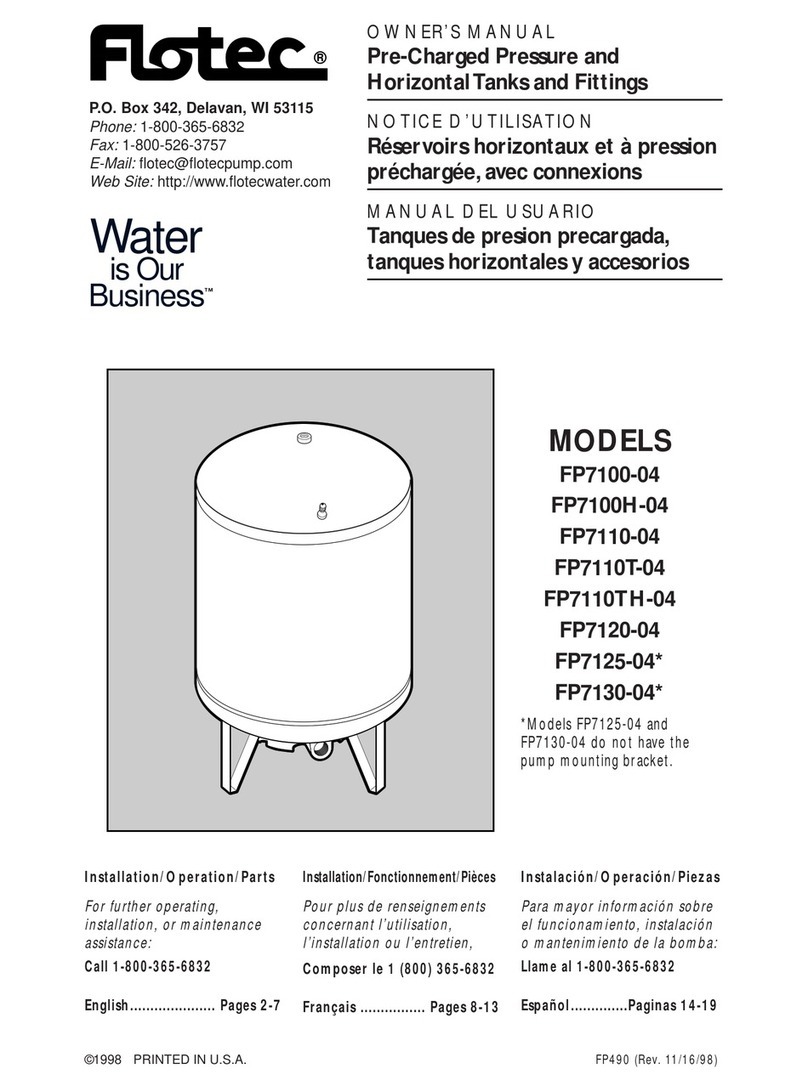 Flotec FP7100H-04 User manual