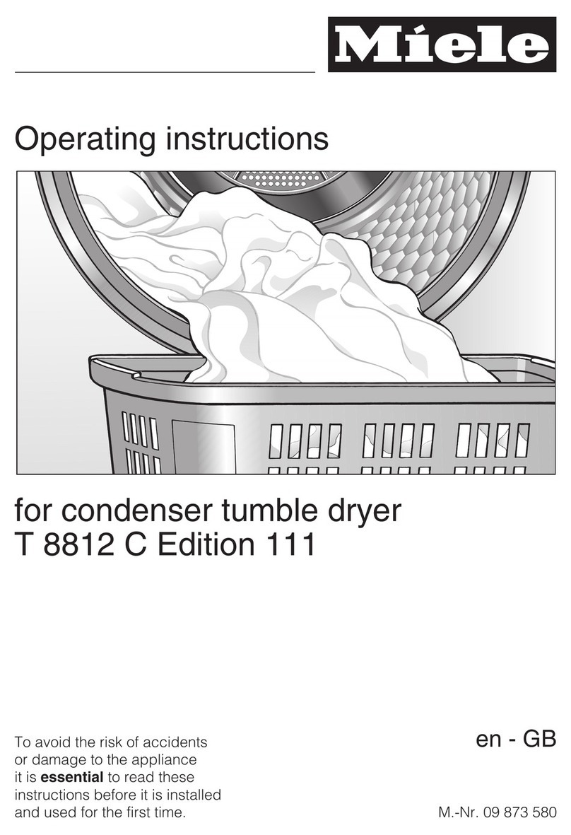 Miele T 8812 C operating instructions