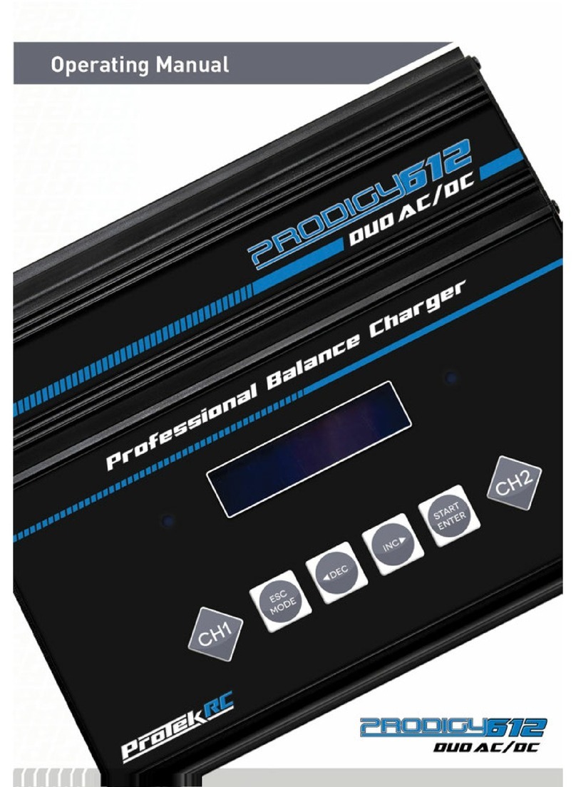 Protek RC Prodigy 612 DUO AC/DC User manual