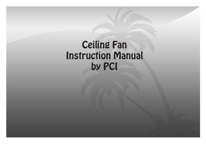 PCI Ceiling Fan instruction manual