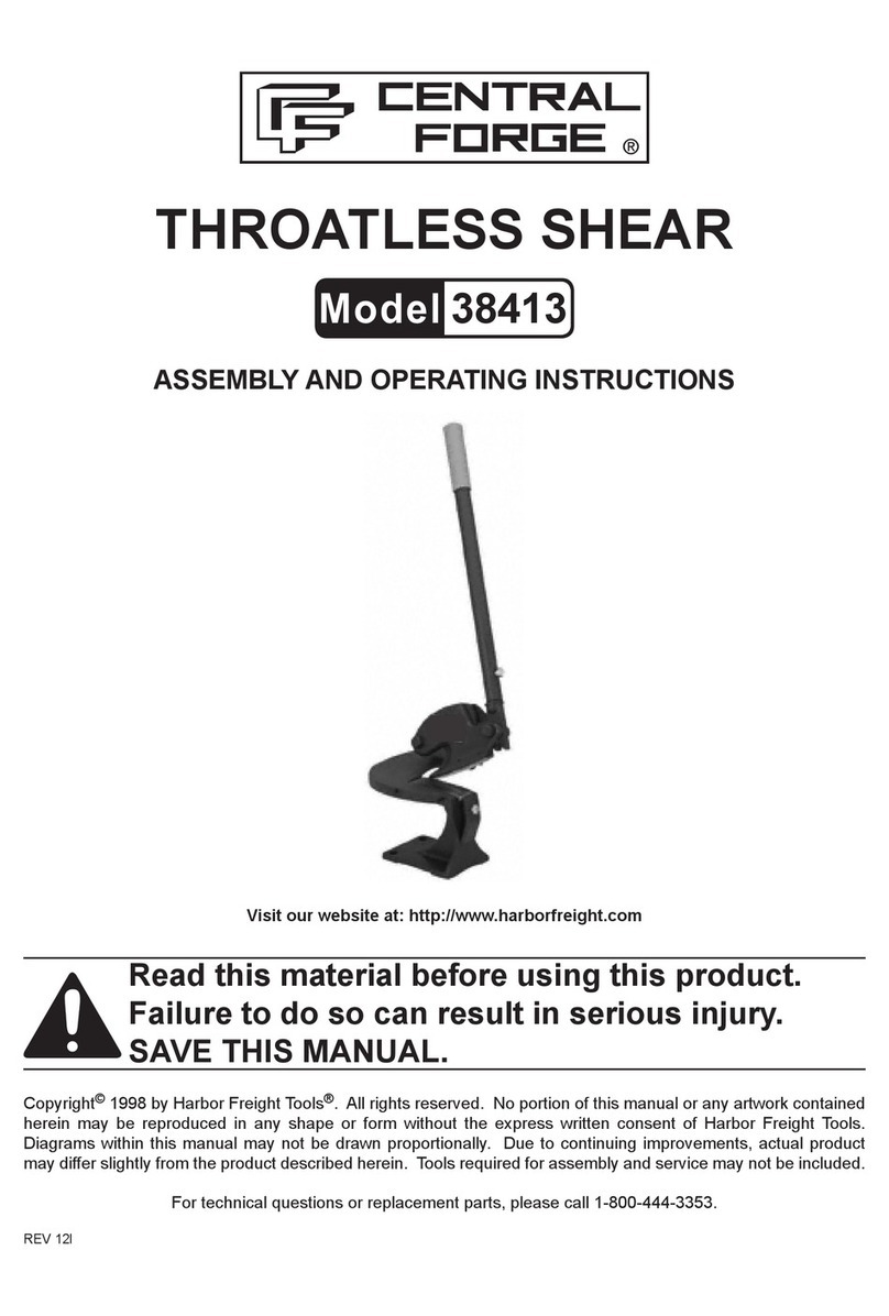 Central Forge 38413 Assembly and operating instructions