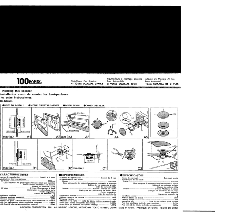 Pioneer TS-A1057 User manual