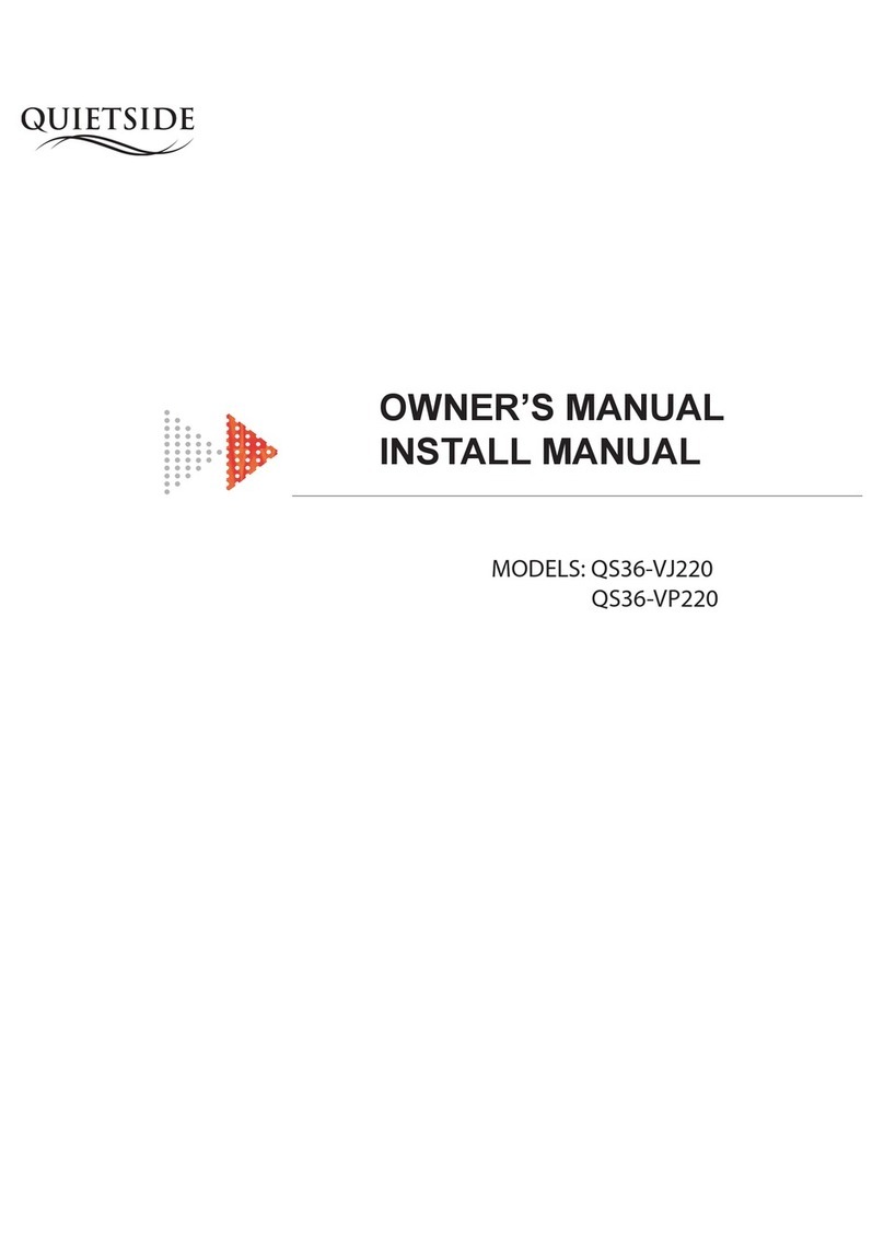 Quietside QS36-VJ220 User manual Quietside QS36-VJ220 User manual