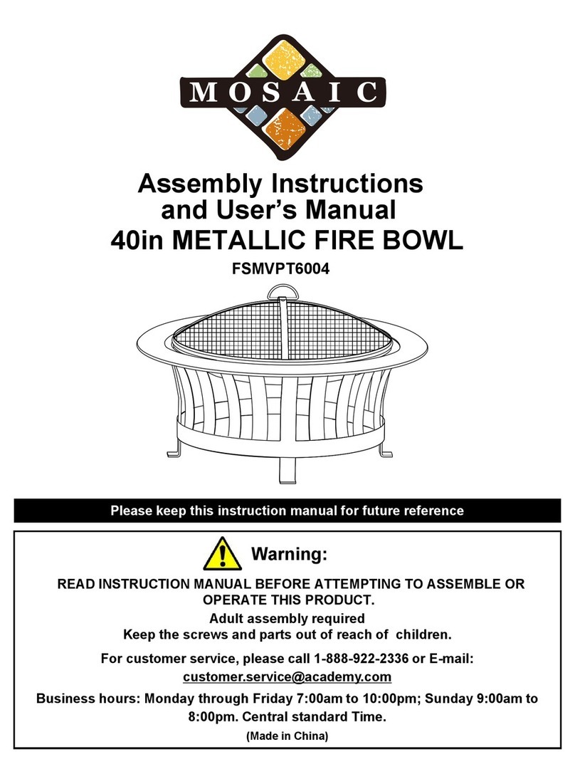 Mosaic FSMVPT6004 Assembly instructions and user's manual