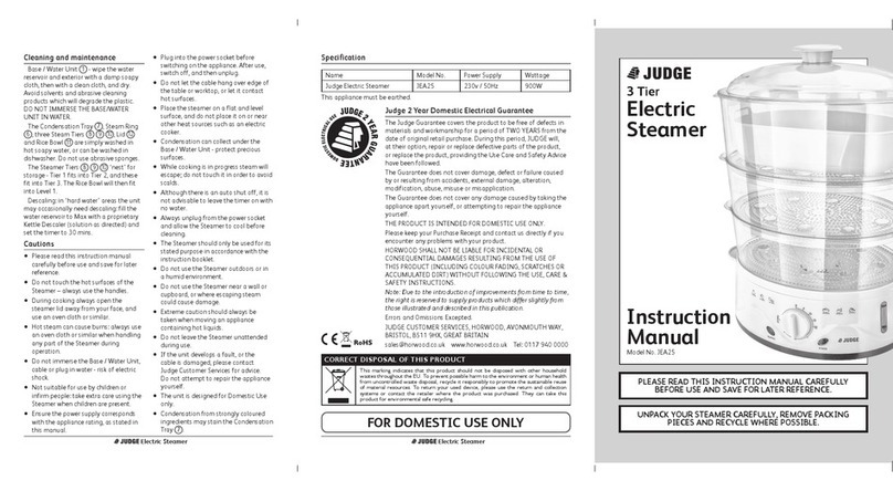 Judge JEA25 instruction manual