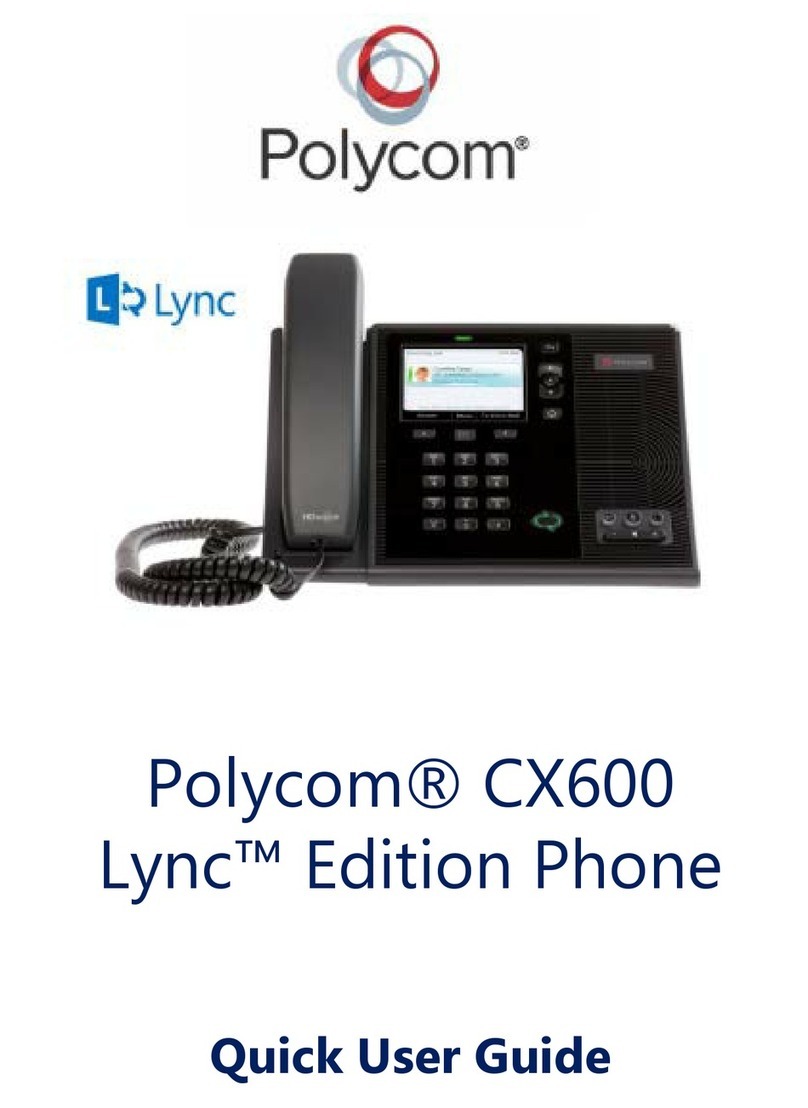 Polycom CX600 Instruction manual