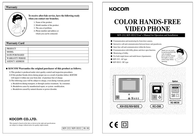 Omron KIV-212 user manual