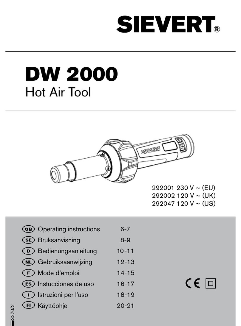 Sievert DW 2000 operating instructions