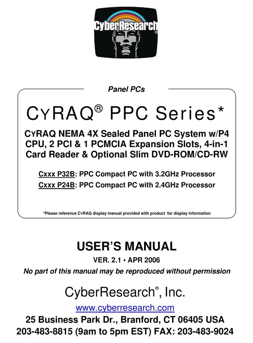 CyberResearch CYRAQ PPC Series User manual