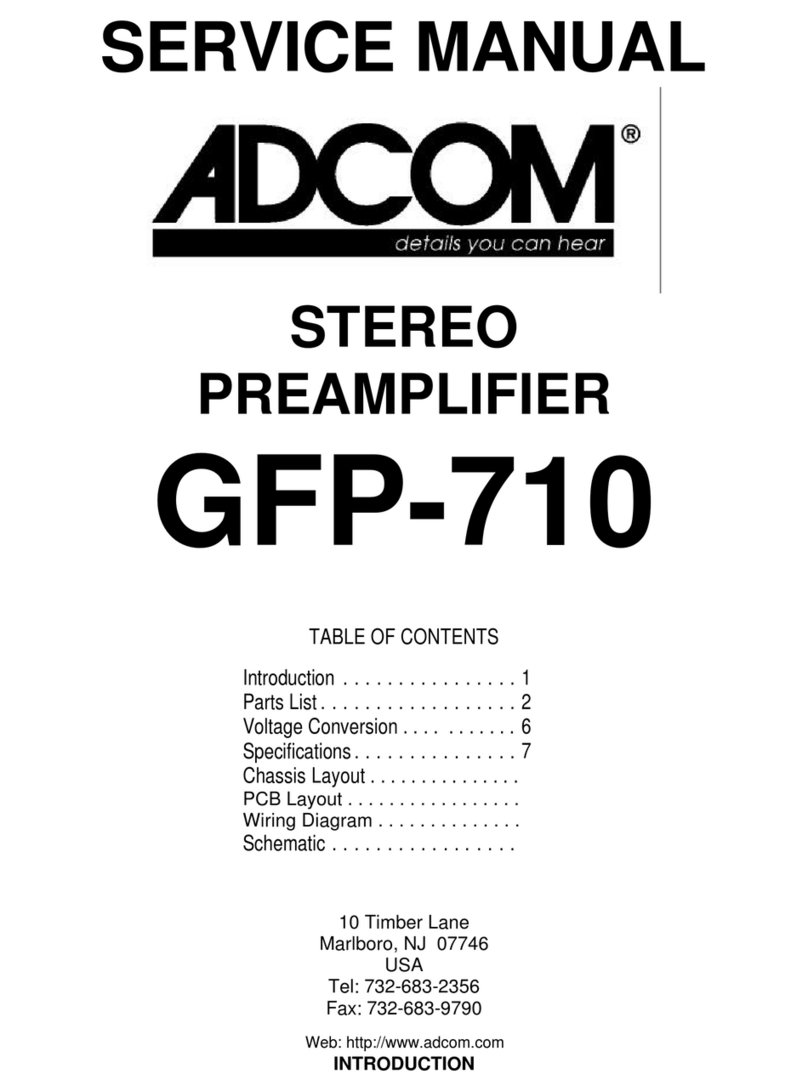 Adcom GFP-710 Service manual