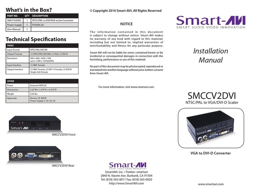 SMART-AVI SMCCV2DVI User manual
