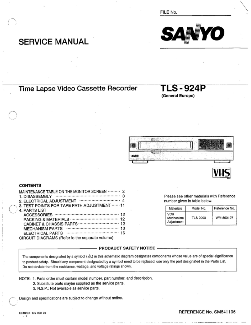 Sanyo TLS-924P Service manual