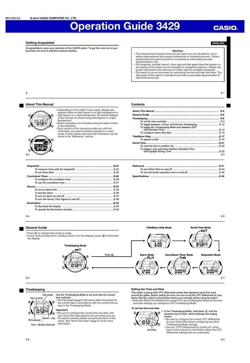 Casio 3429 User manual