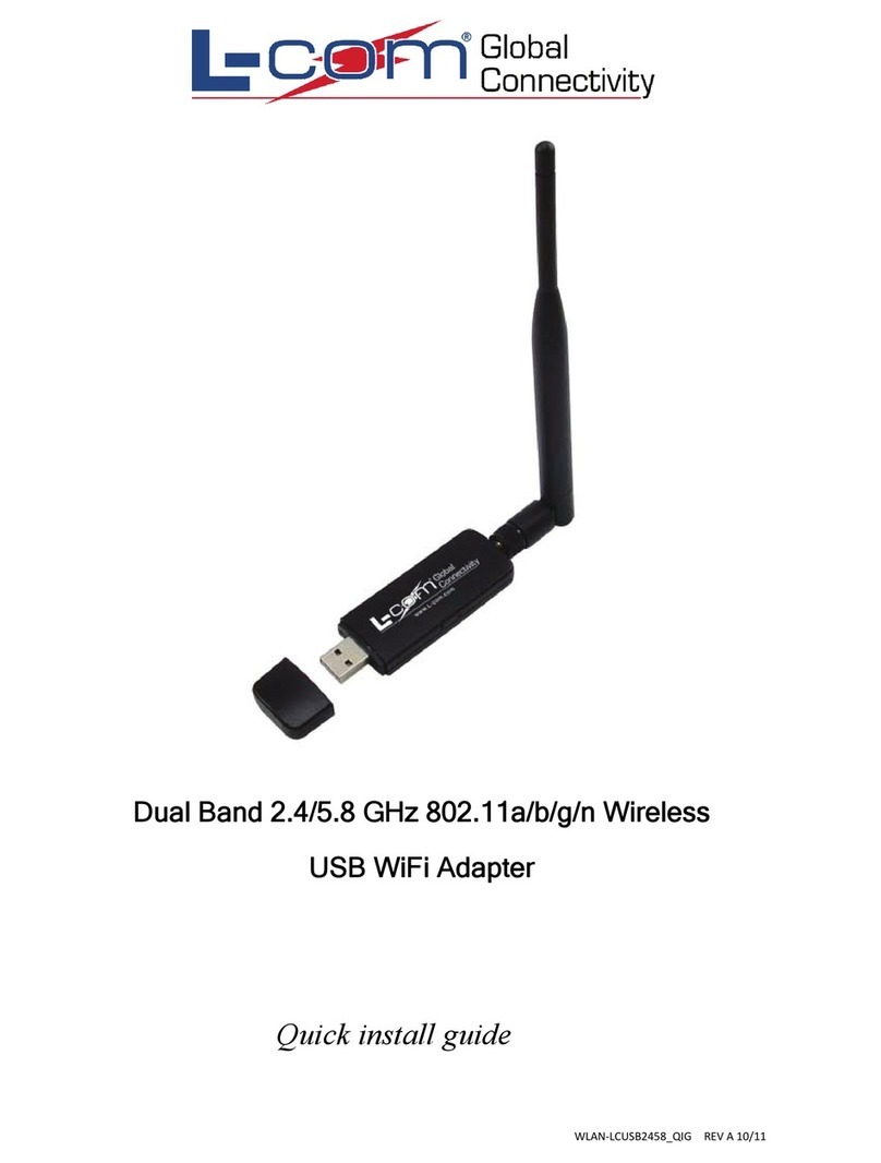 l-com USB Wifi Adapter Quick install guide