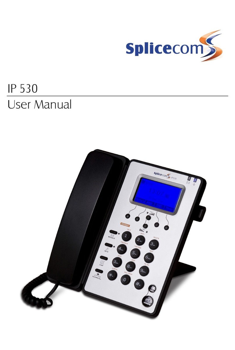 Splicecom IP 530 User manual Splicecom IP 530 User manual