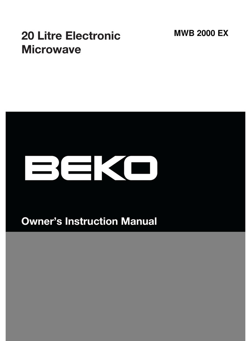 Beko MWB 2000 EX Setup guide Beko MWB 2000 EX Setup guide