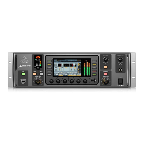Behringer X32 DIGITAL MIXER user manual