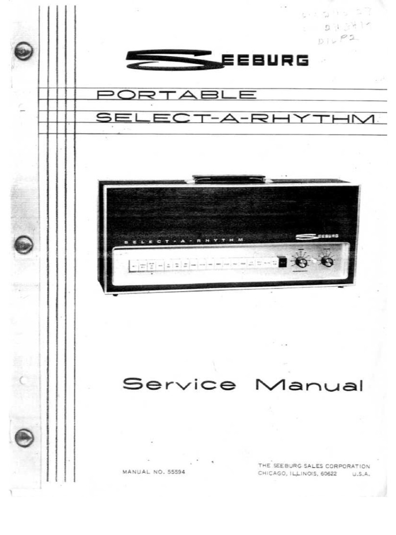 Seeburg Select-A-Rhythm User manual