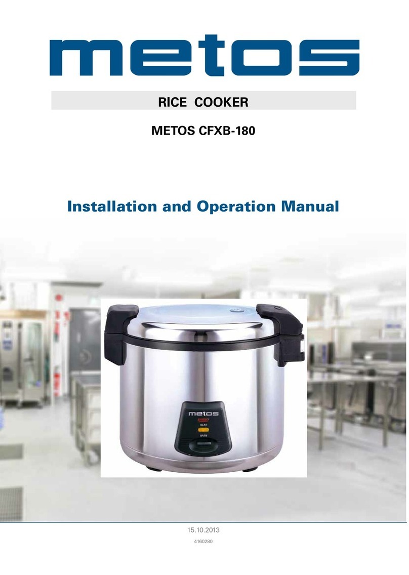 Metos CFXB-180 User manual