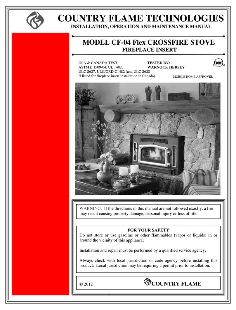 COUNTRY FLAME TECHNOLOGIES CF-04 Installation, operation and maintenance manual COUNTRY FLAME TECHNOLOGIES CF-04 Installation, operation and maintenance manual