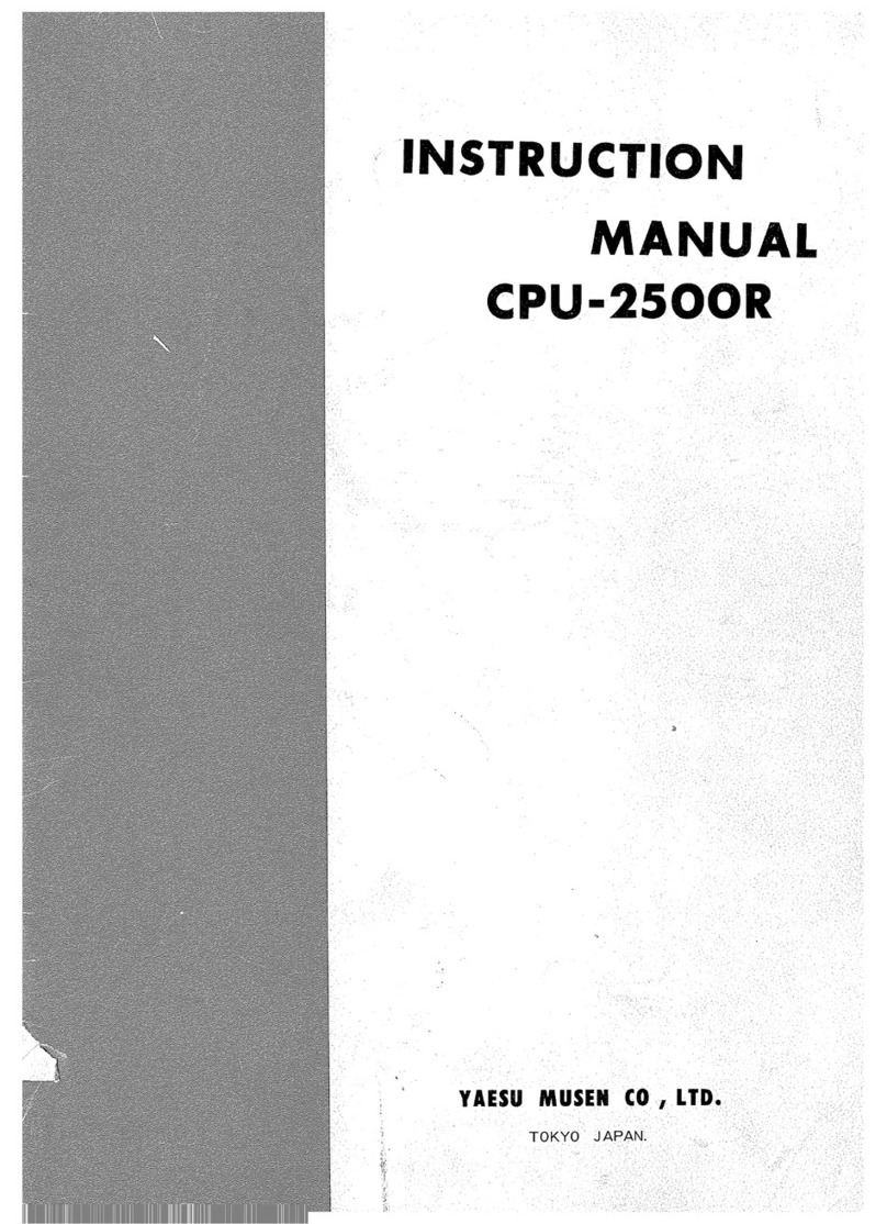 Yaesu CPU-2500R User manual