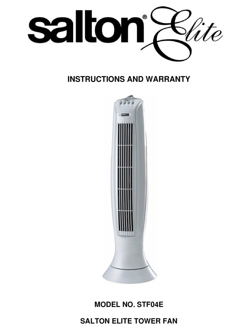Salton elite STF04E instruction manual