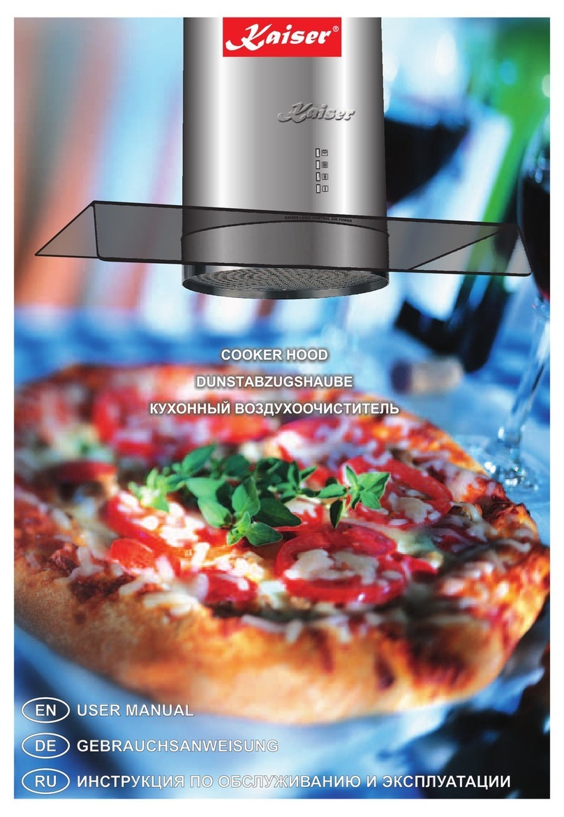 Kaiser COOKER HOOD User manual Kaiser COOKER HOOD User manual