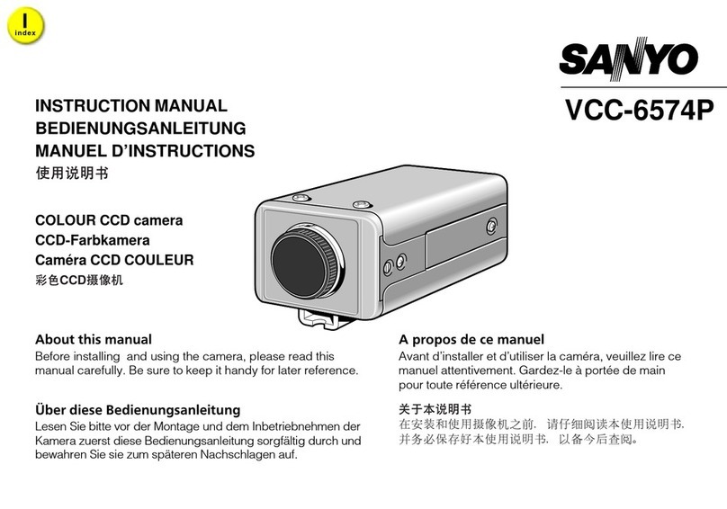 Sanyo VCC-6574P instruction manual