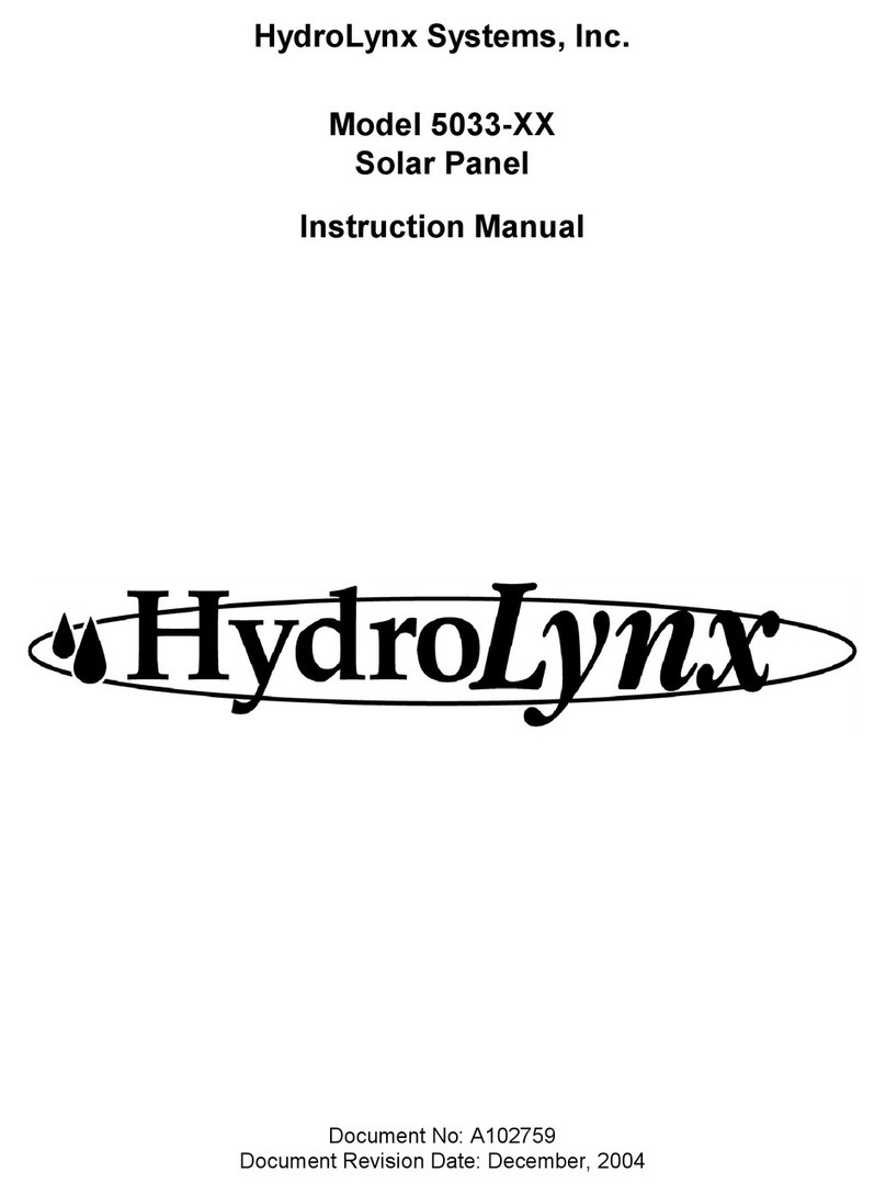 HydroLynx Systems 5033-XX instruction manual HydroLynx Systems 5033-XX instruction manual