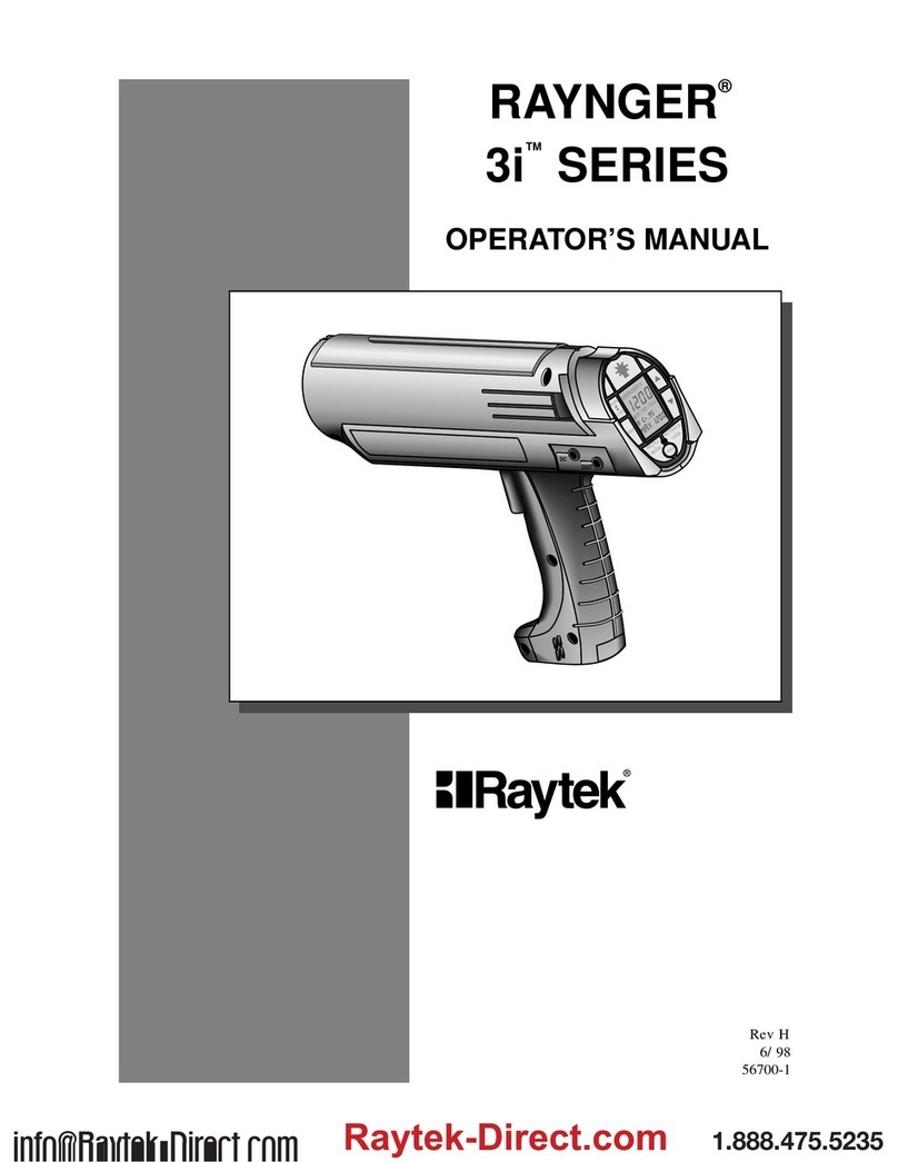 RayTek RAYNGER 3i LTDL2 Operator's manual