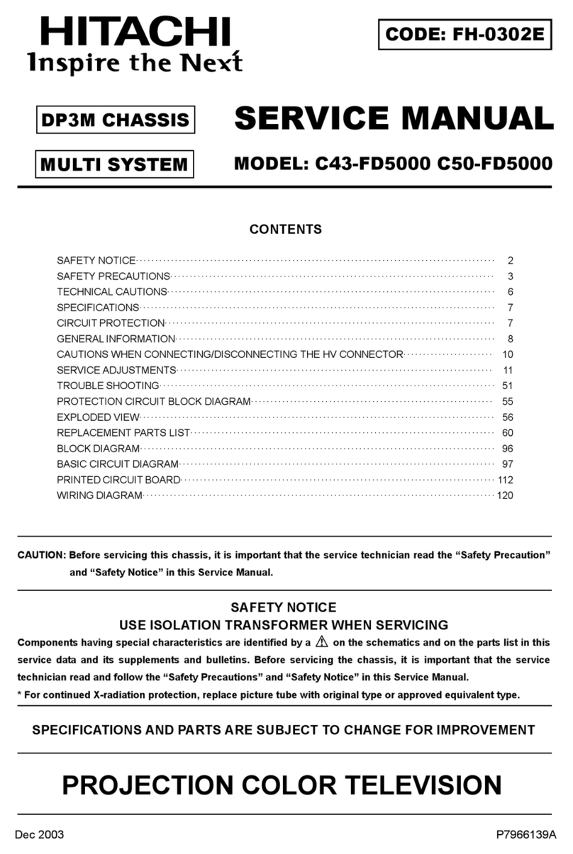 Hitachi C43-FD5000 User manual Hitachi C43-FD5000 User manual