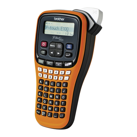 Brother E-100 user guide