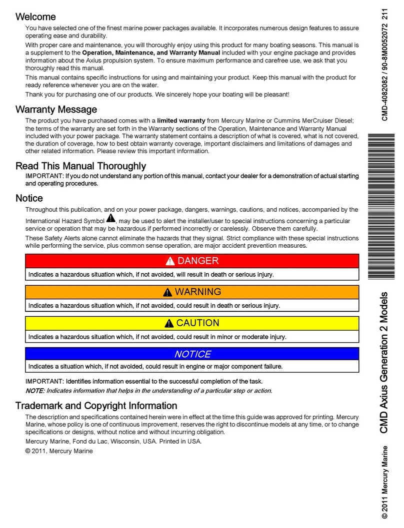 Mercury Axius System User manual