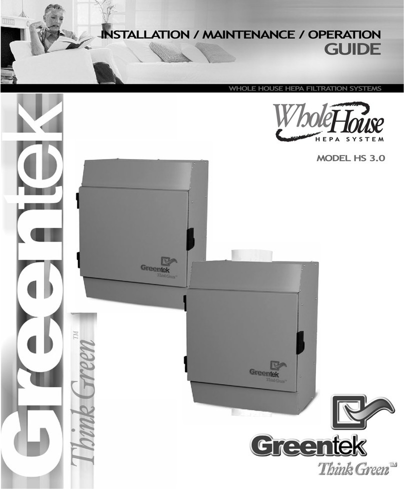 GreeenTek Whole House HS 3.0 Installation, maintenance and operation guide