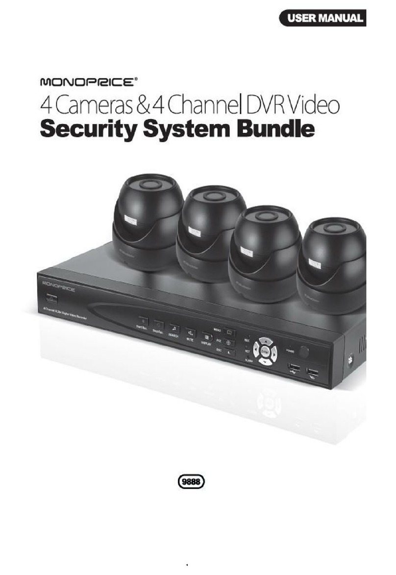 Monoprice 4 Cameras and 4 Channel DVR Video Security System... user manual