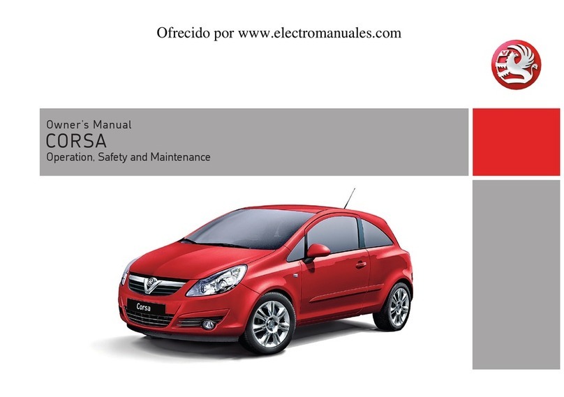 Vauxhall Corsa 2007 User manual