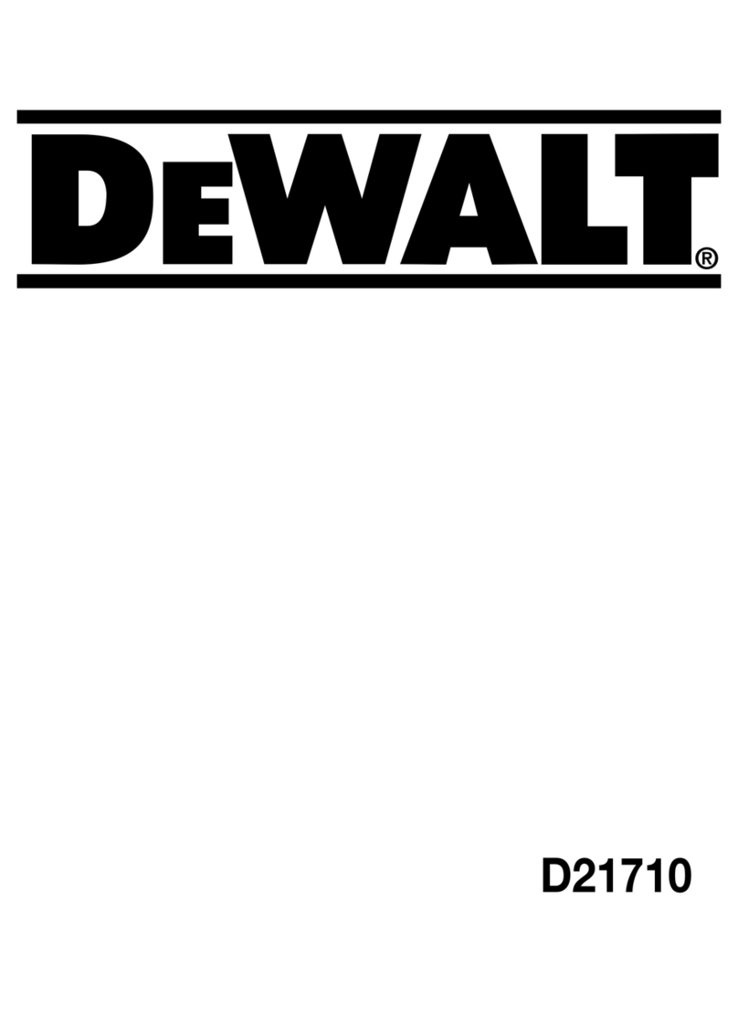 DeWalt D21710 User manual DeWalt D21710 User manual