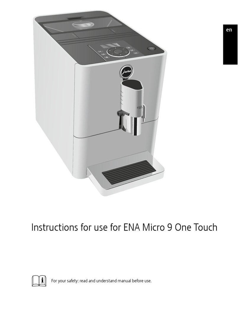Jura ENA Micro 9 One Touch User manual Jura ENA Micro 9 One Touch User manual