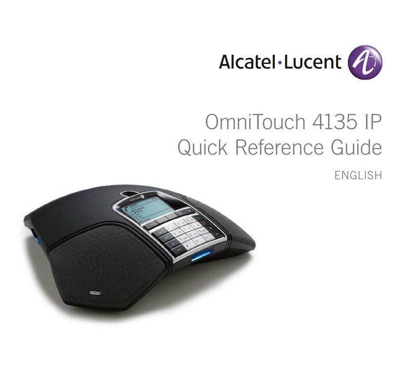 Alcatel-Lucent OmniTouch 4135 IP reference guide