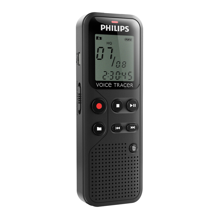 Philips Voice Tracer User manual